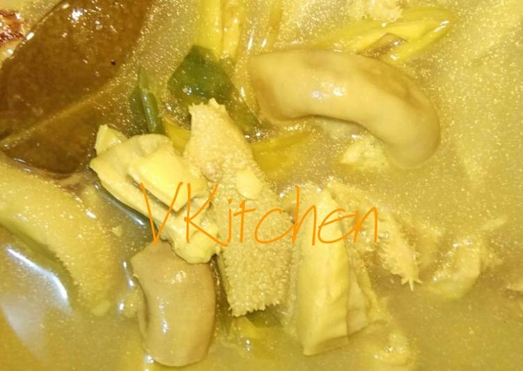 resep lengkap untuk Soto Madura (Jerohan Sapi)