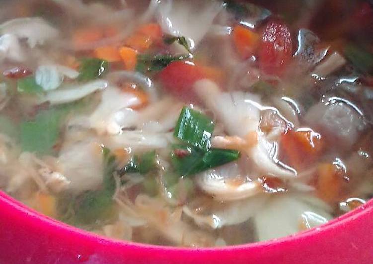 Resep Sup ayam jamur Oleh Cici Dwi Nurmawati