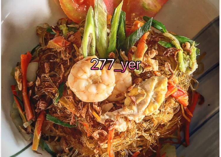 resep makanan Soun goreng seefood