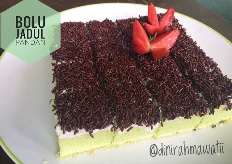 resep lengkap untuk Bolu Jadul Pandan