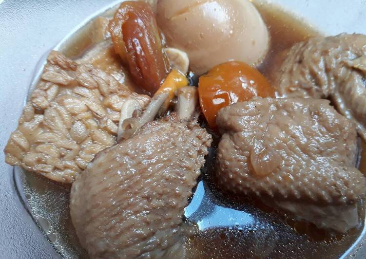 resep lengkap untuk Semur ayam 3T (tempe,tahu, telor) simpel ??