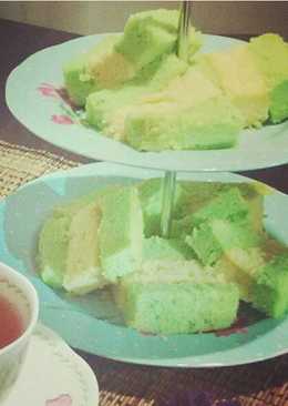 Lapis Bolu Pandan Vanilla Kukus