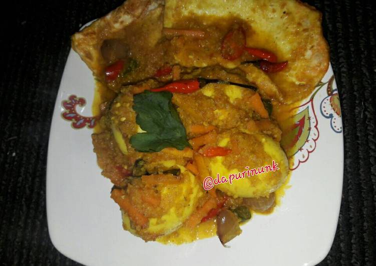 resep Telur masak acar Kuning tnp timun non msg