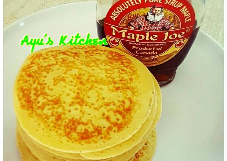 bahan dan cara membuat Buttermilk Pancake