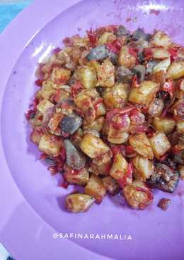 Kentang Balado ati ampela