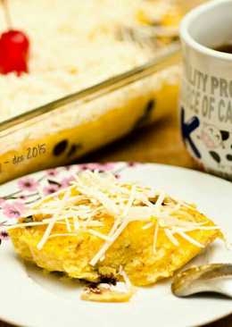 Puding roti pisang panggang