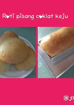 Roti pisang cokelat keju