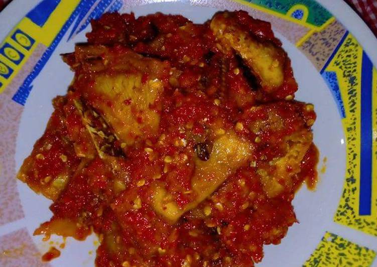 resep masakan Ikan Asin Gabus Balado