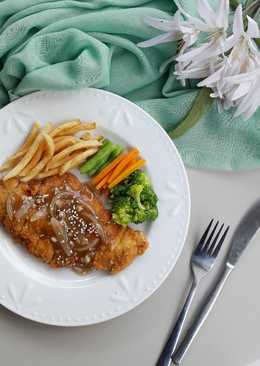 Chicken Katsu Saus Steak