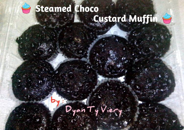 resep masakan Muffin Custard Cokelat Kukus