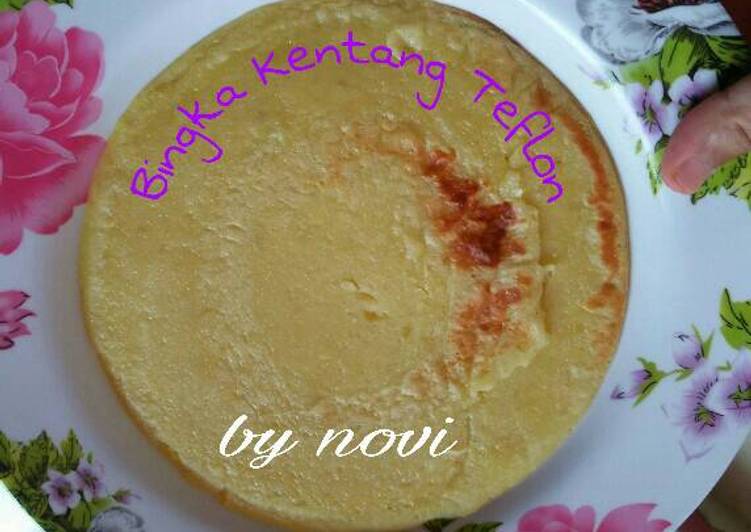 resep lengkap untuk Bingka Kentang Teflon