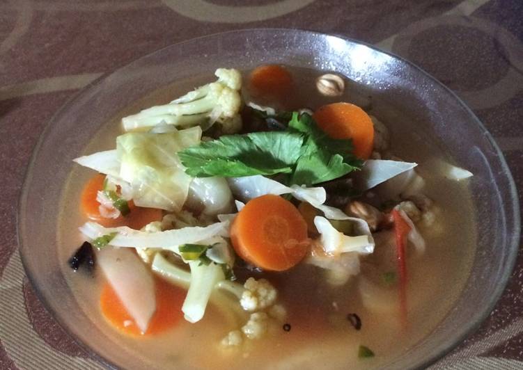 resep Sup sayur apa adanya??