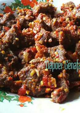 Dendeng sapi balado super simple