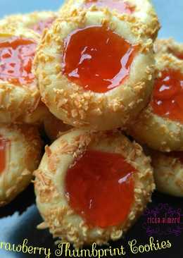 Strawberry Thumbprint Cookies