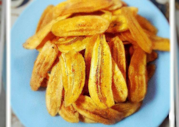 resep lengkap untuk Keripik Pisang Manis Gurih