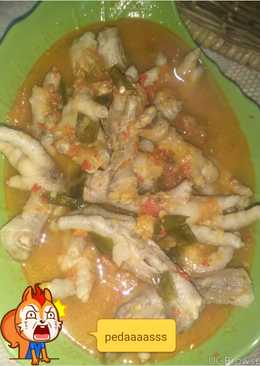 Seblak ceker super pedas