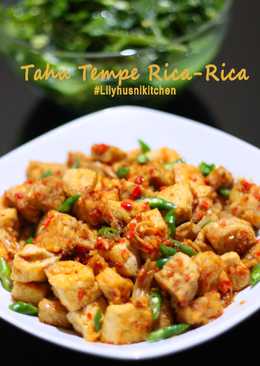 Tempe Tahu Teri masak rica rica