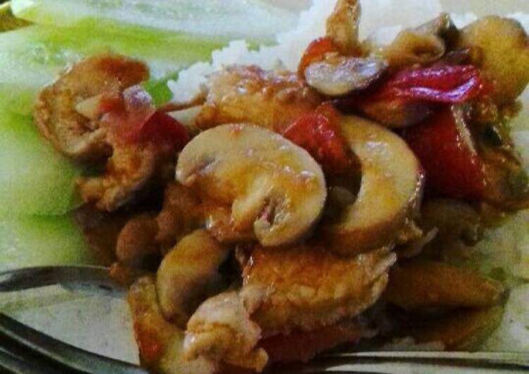 Resep Ayam tumis jamur bio - #kitakoki