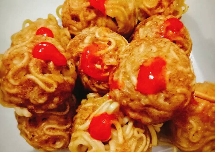 gambar untuk resep Takoyaki mie