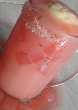 Puding es vla Â selasih