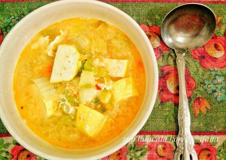 bahan dan cara membuat Sundubu jjigae (sup tahu pedas ala korea)