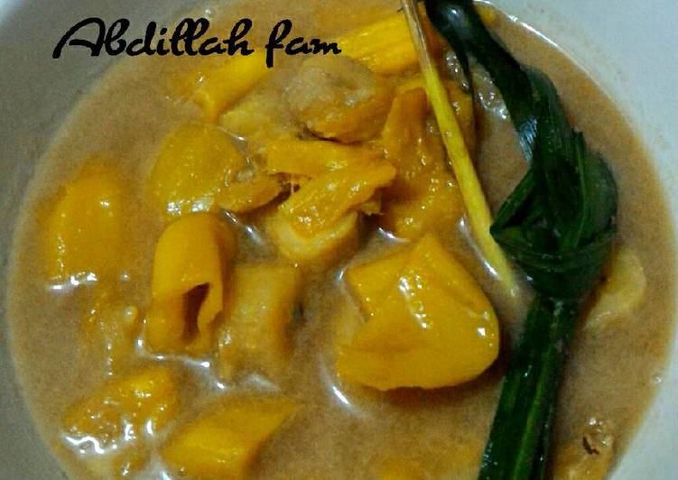 resep masakan Kolak nangka pisang berempah ala Abdillah fam