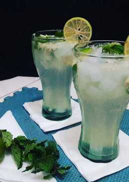 Lime squash with nata de coco