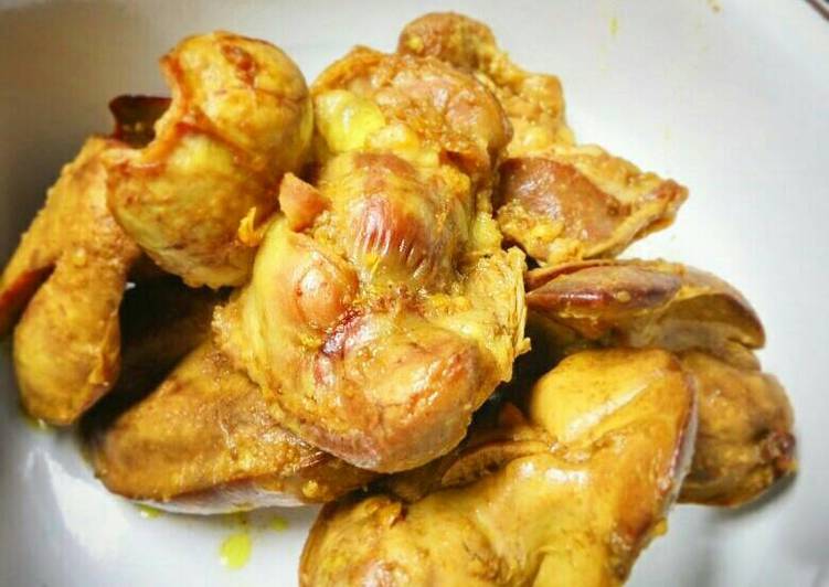 resep makanan Ati Ampela Ungkep siap goreng stock kulkas