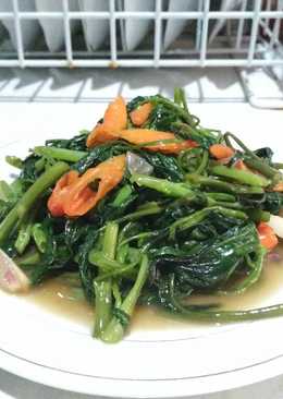 Tumis kangkung ala lesehan