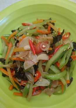 Tumis jipang, buncis, wortel