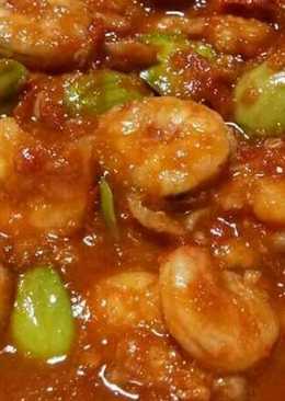Udang pete pedas manis