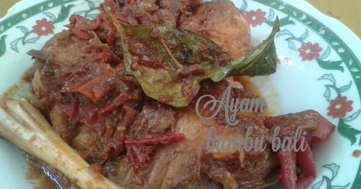 Resep Ayam bumbu bali tanpa santan oleh Sri Lutviany Cookpad