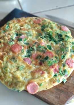 Telur dadar sosis