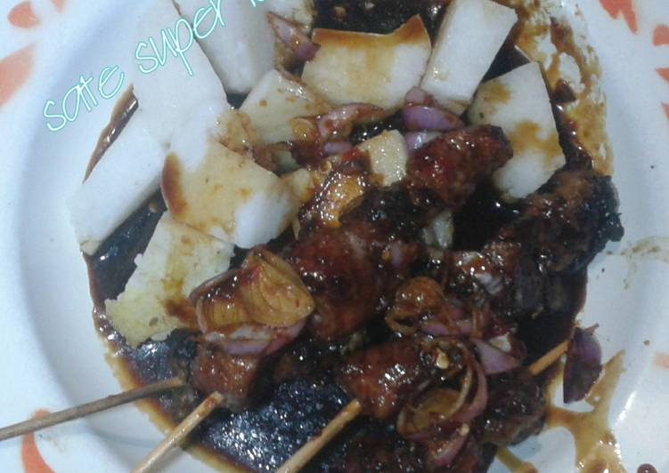 resep lengkap untuk ?? Sate Sapi Super Lezat Gurih dan Pedass ??