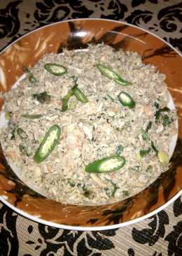 Tumis udang rebon basah