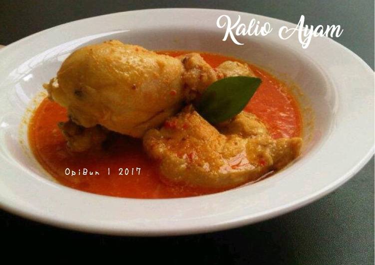 resep lengkap untuk Kalio Ayam