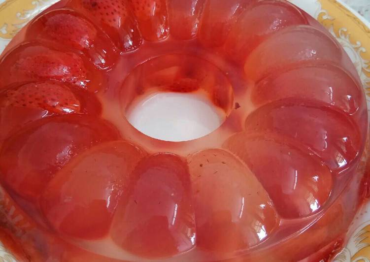 gambar untuk resep Agar-agar Strawberry zingga