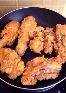 Ayam goreng crispy spicy homemade