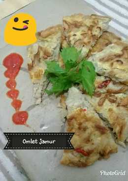 Omlet jamur simple cepat no ribet