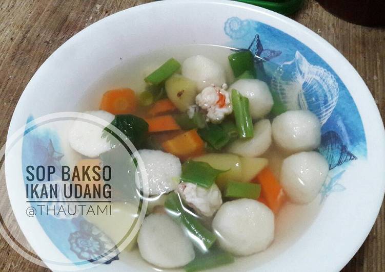 gambar untuk resep makanan Sop Bakso Ikan Udang (simple cook)