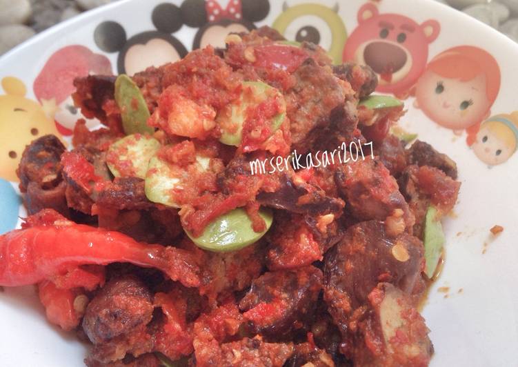 gambar untuk resep Sambel Ati Ampela Pete