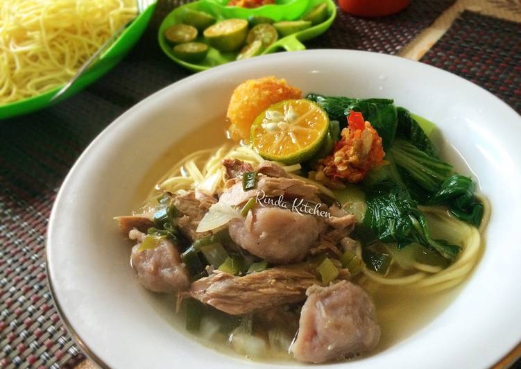 resep makanan Mie Kuah Cakalang Baso