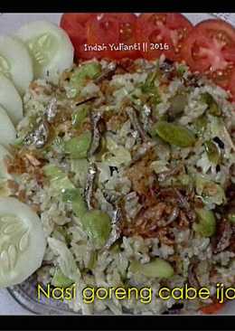 Nasi goreng cabe ijo pete teri