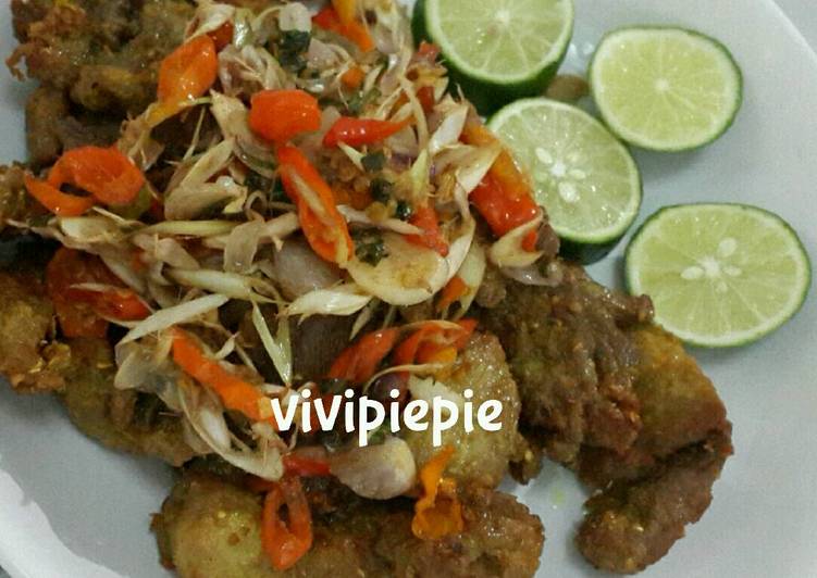 Resep Daging babi goreng  sambal  matah  non halal oleh 