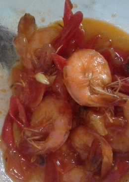 Udang Masak Asam Manis (Pedas)