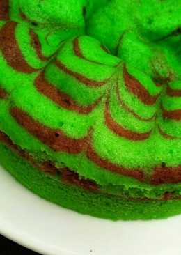 Steam Cake Pandan Chocolate