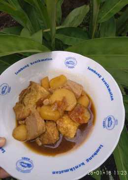 Semur telur kentang tahu