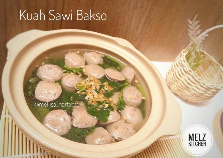 gambar untuk resep Kuah Sawi Bakso