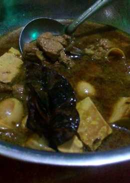 Semur daging+telur puyuh+tahu