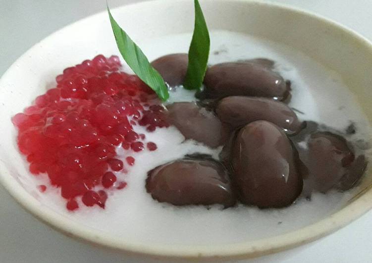 resep makanan Kolak biji salak ubi ungu mutiara